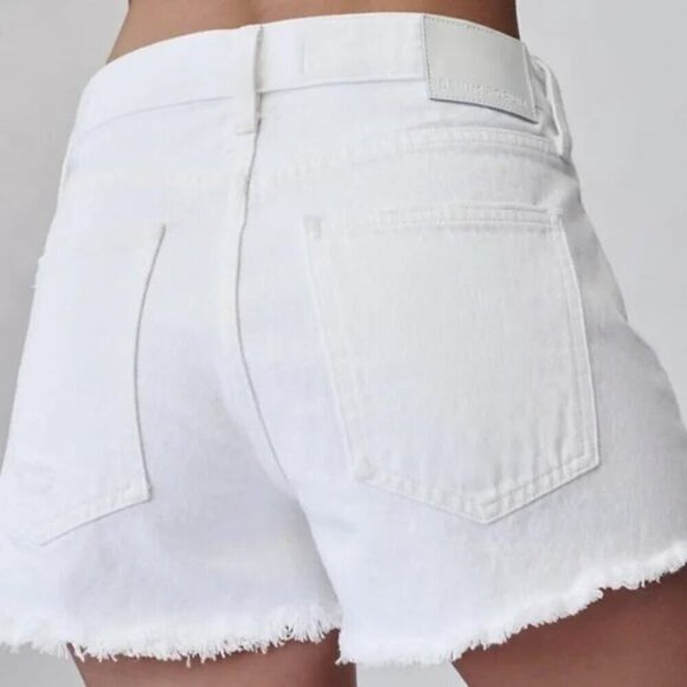 NWT DENIM FORUM Aritzia The Yoko Short Sz 31W A Little White Lie + Slight Flaw - Picture 2 of 8